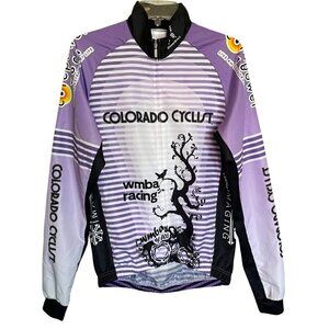 Colorado Cyclist Purple Windbreaker Jacket Size M
